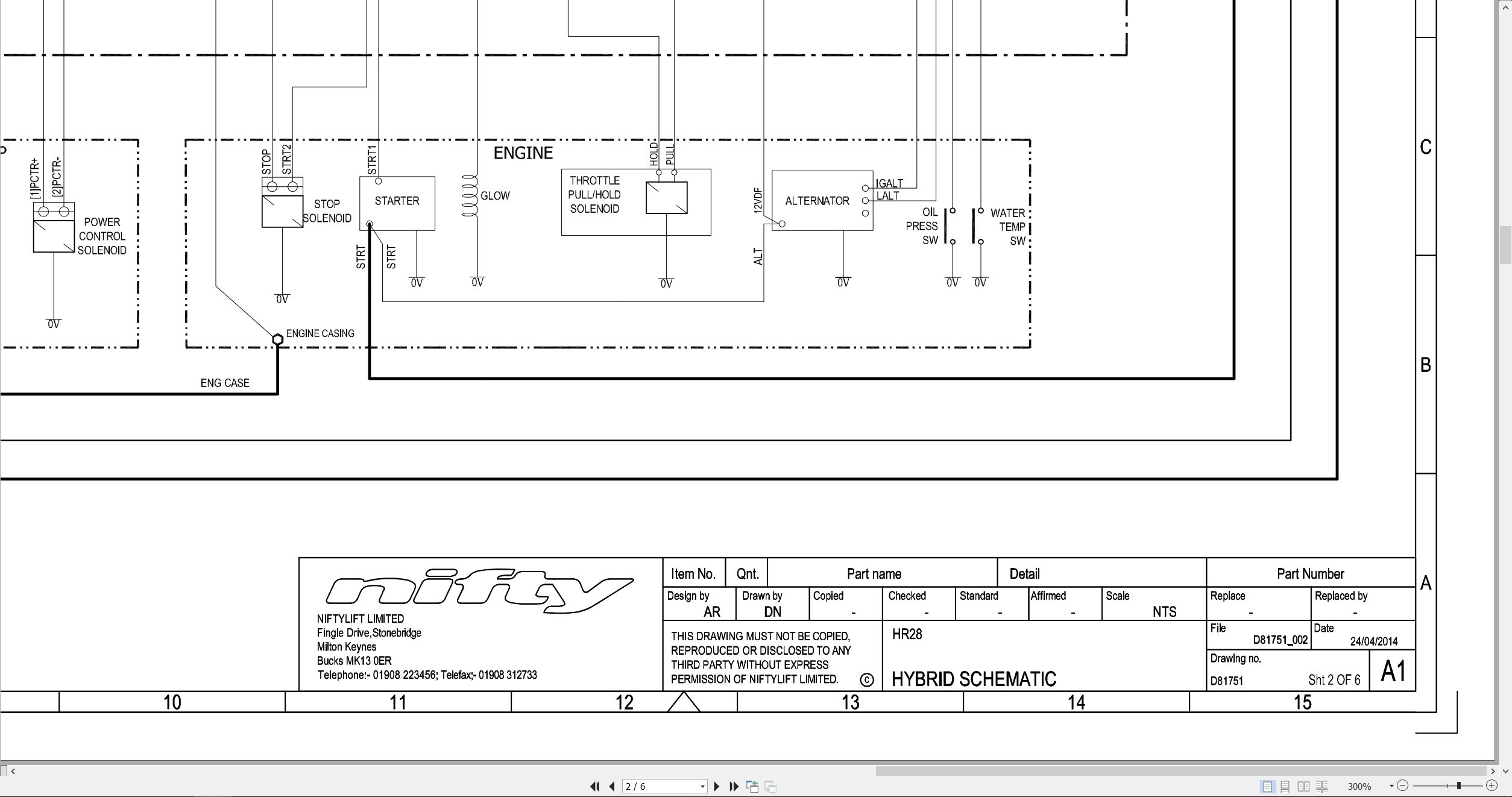 NIFTYLIFT Articulating Boom Lifts HR28 27355 Operating Parts Manual And Diagram 2015 (3)
