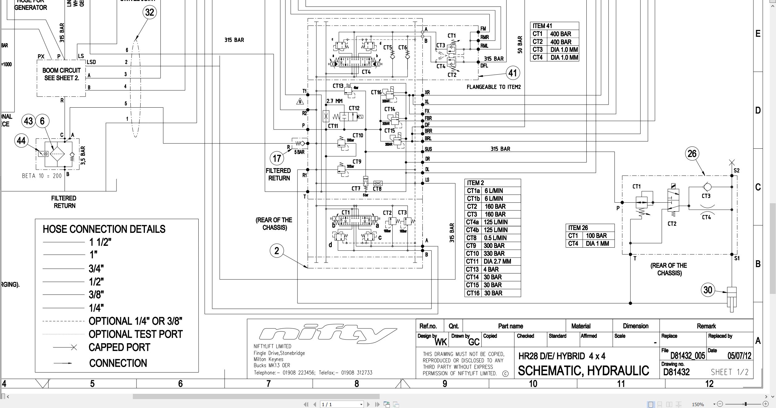 NIFTYLIFT Articulating Boom Lifts HR28 27355 Operating Parts Manual And Diagram 2015 (4)
