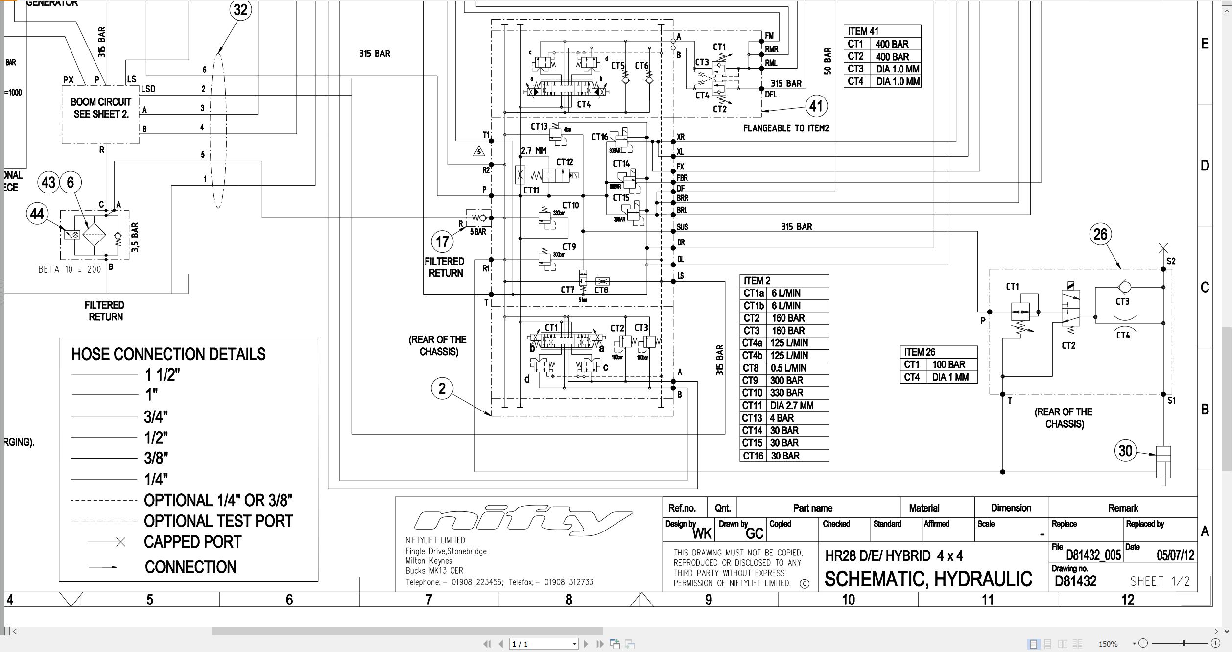 NIFTYLIFT Articulating Boom Lifts HR28 28191 Operating Parts Manual And Diagram 2015 (3)