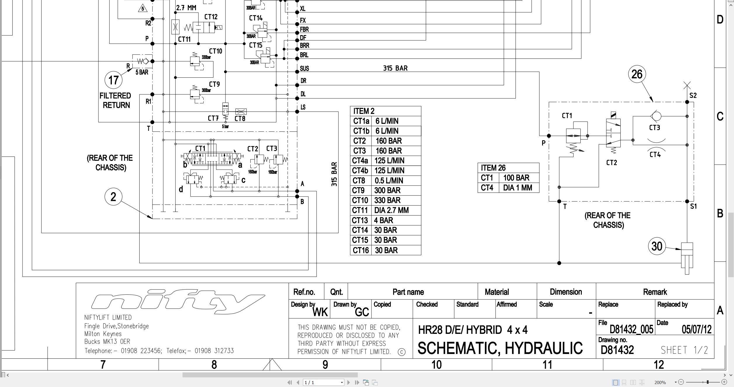 NIFTYLIFT Articulating Boom Lifts HR28 28191 Operating Parts Manual And Diagram 2015 (4)