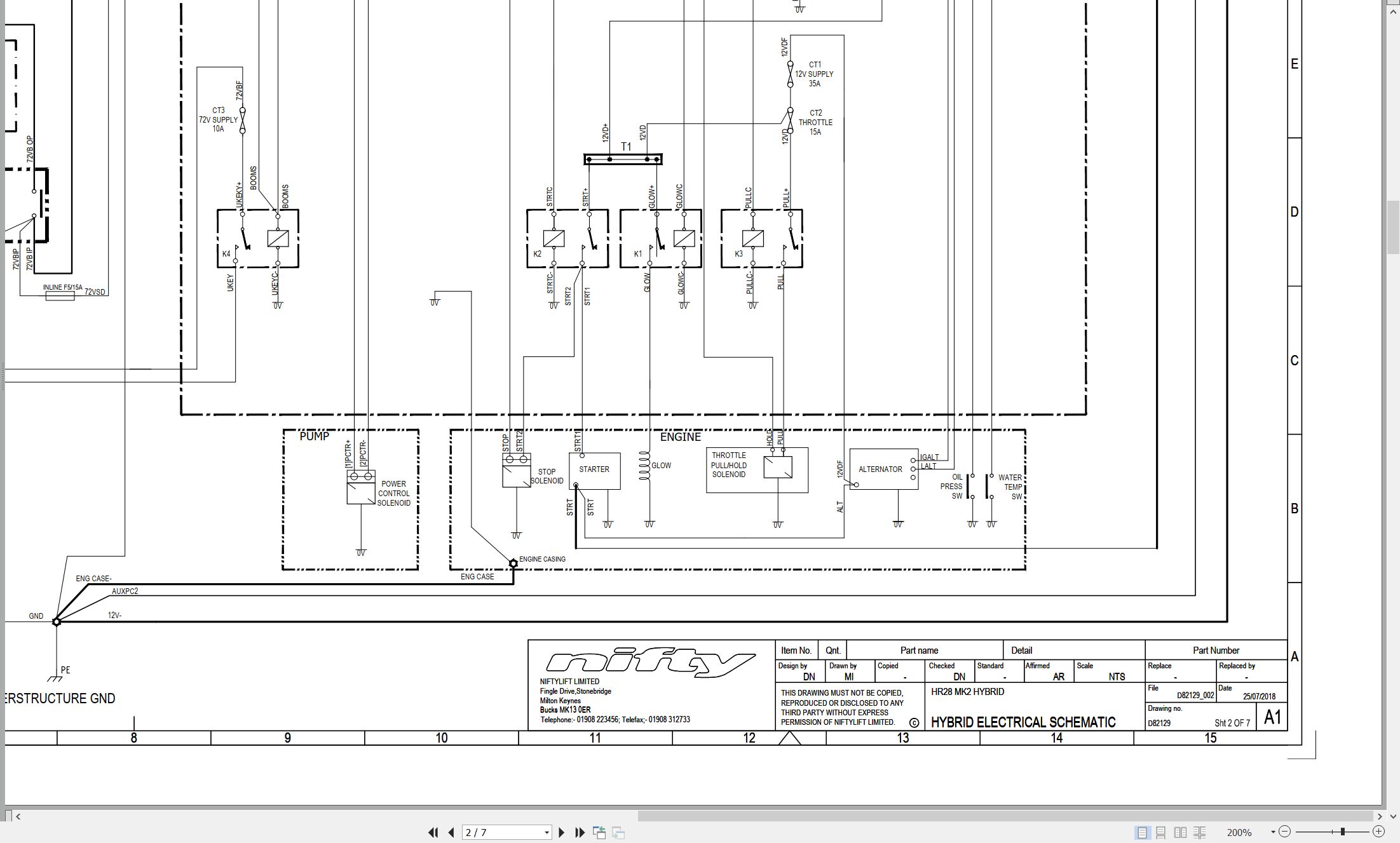 NIFTYLIFT Articulating Boom Lifts HR28 41731 Operating Service Parts Manual And Diagram 2019 (3)