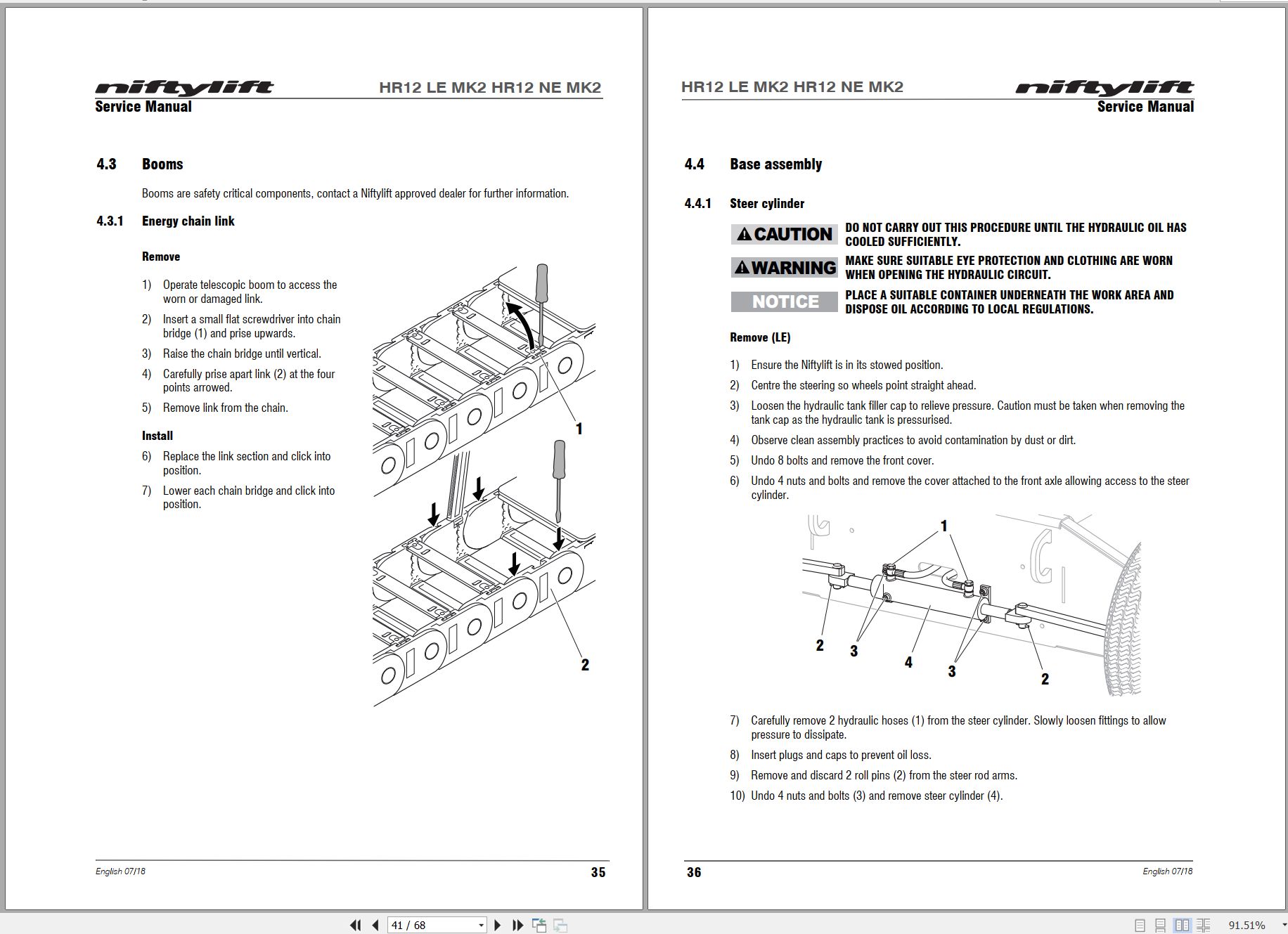 NIFTYLIFT Articulating Boom Lifts N120T 42385 Operating Parts Manual And Diagram 2012 (2)