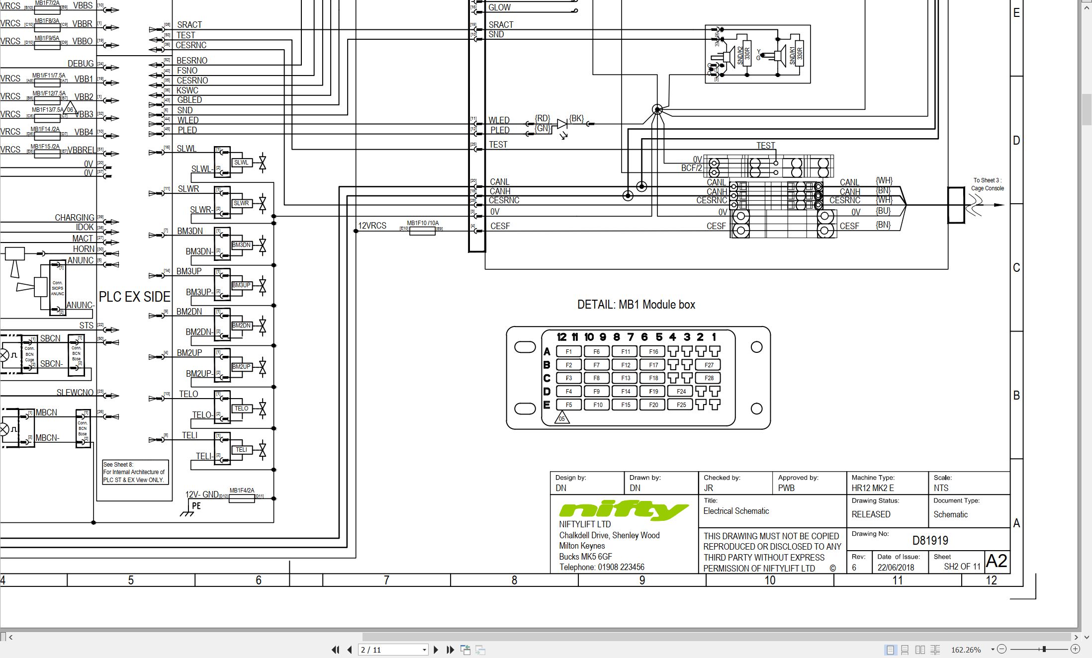 NIFTYLIFT Articulating Boom Lifts N120T 42385 Operating Parts Manual And Diagram 2012 (3)