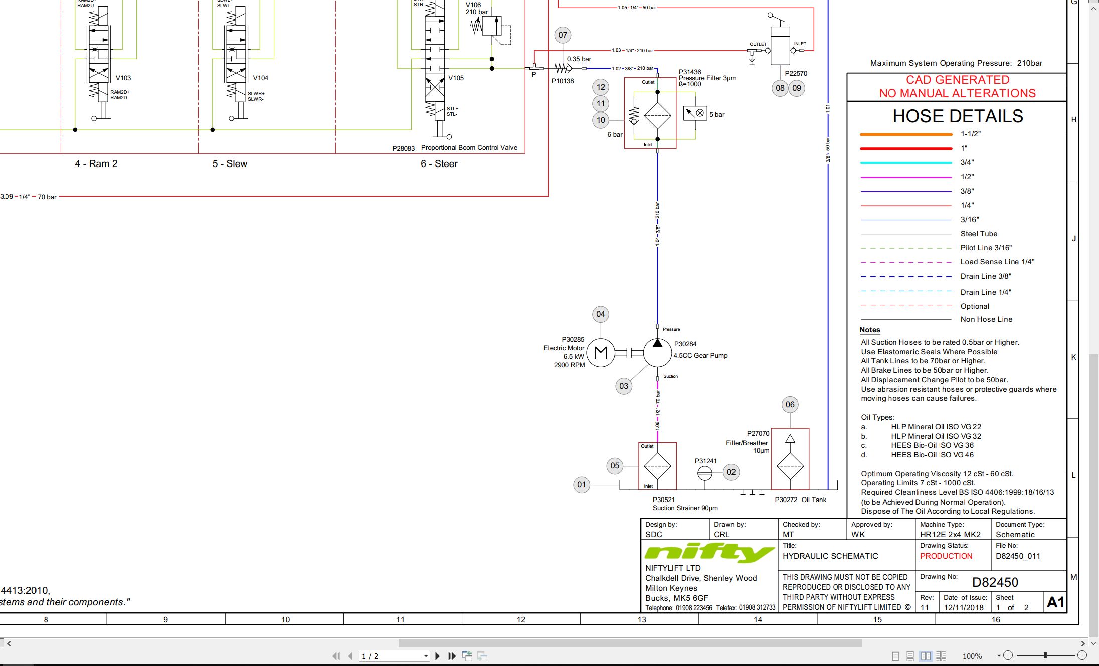 NIFTYLIFT Articulating Boom Lifts N120T 42385 Operating Parts Manual And Diagram 2012 (4)