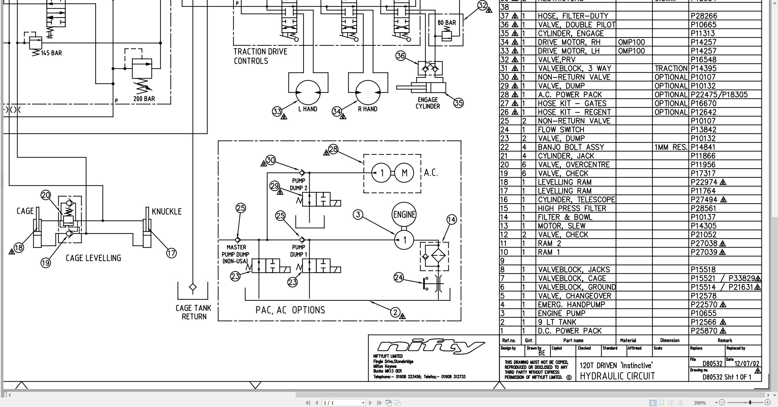 NIFTYLIFT Articulating Boom Lifts N120T 43985 Operating Parts Manual And Diagram 2020 (4)
