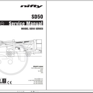 NIFTYLIFT Articulating Boom Lifts SD50 40258 Operating Service Parts Manual And Diagram 2019 (1)