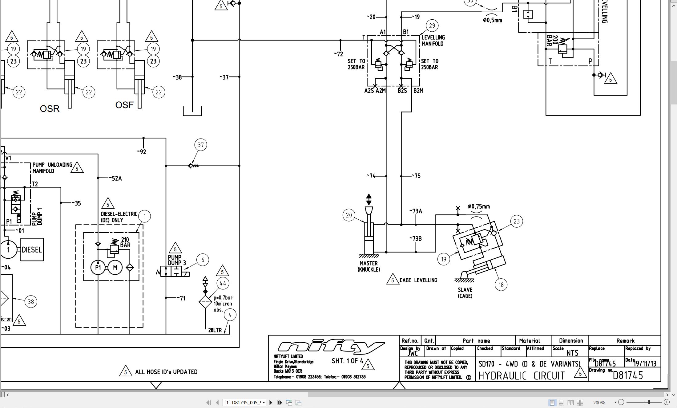 NIFTYLIFT Articulating Boom Lifts SD50 51656 Operating Parts Manual And Diagram 2023 (4)