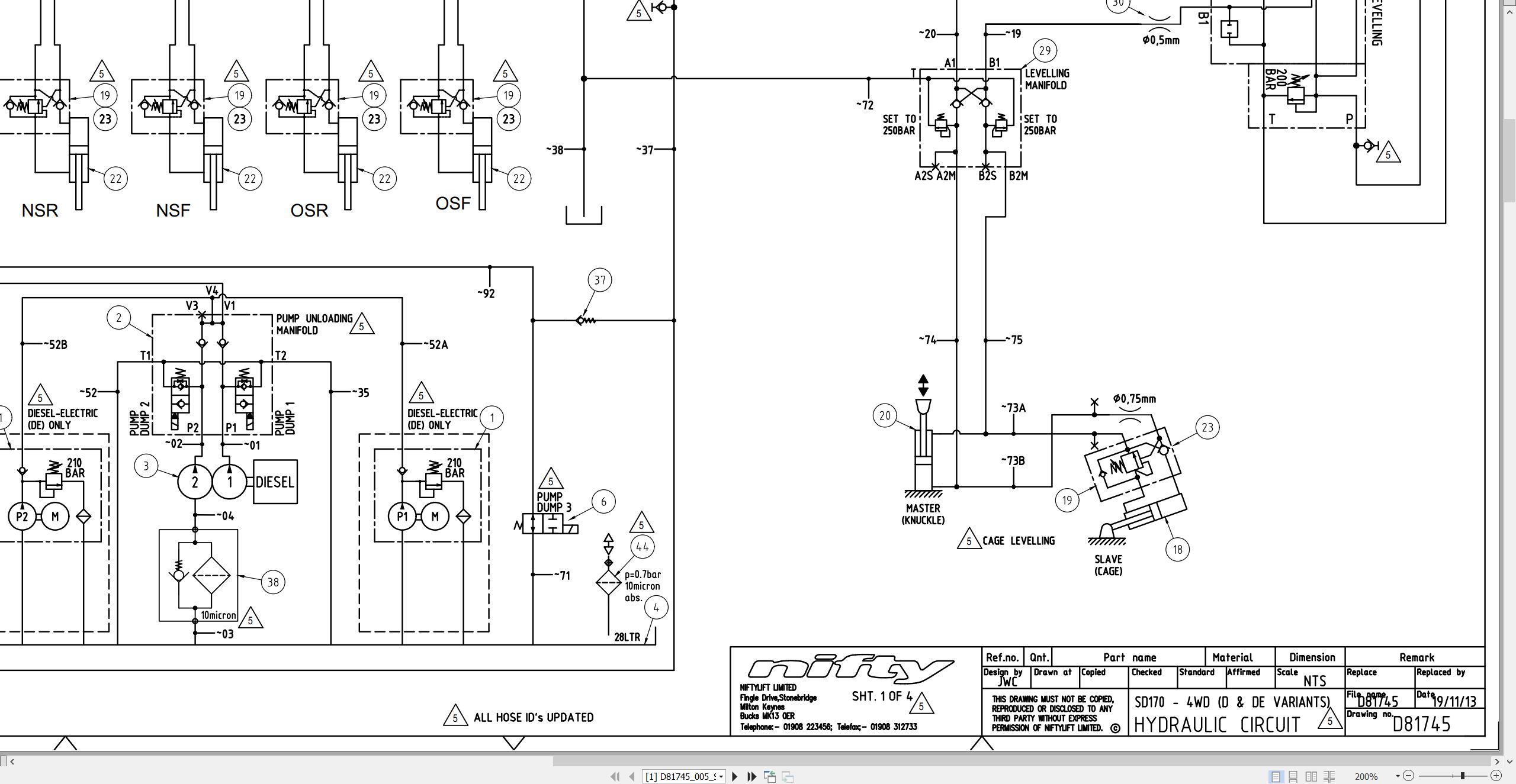 NIFTYLIFT Articulating Boom Lifts SD50 53008 Operating Parts Manual And Diagram 2025 (4)