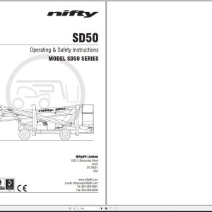 NIFTYLIFT Articulating Boom Lifts SD50 53011 Operating Parts Manual And Diagram 2023 (1)