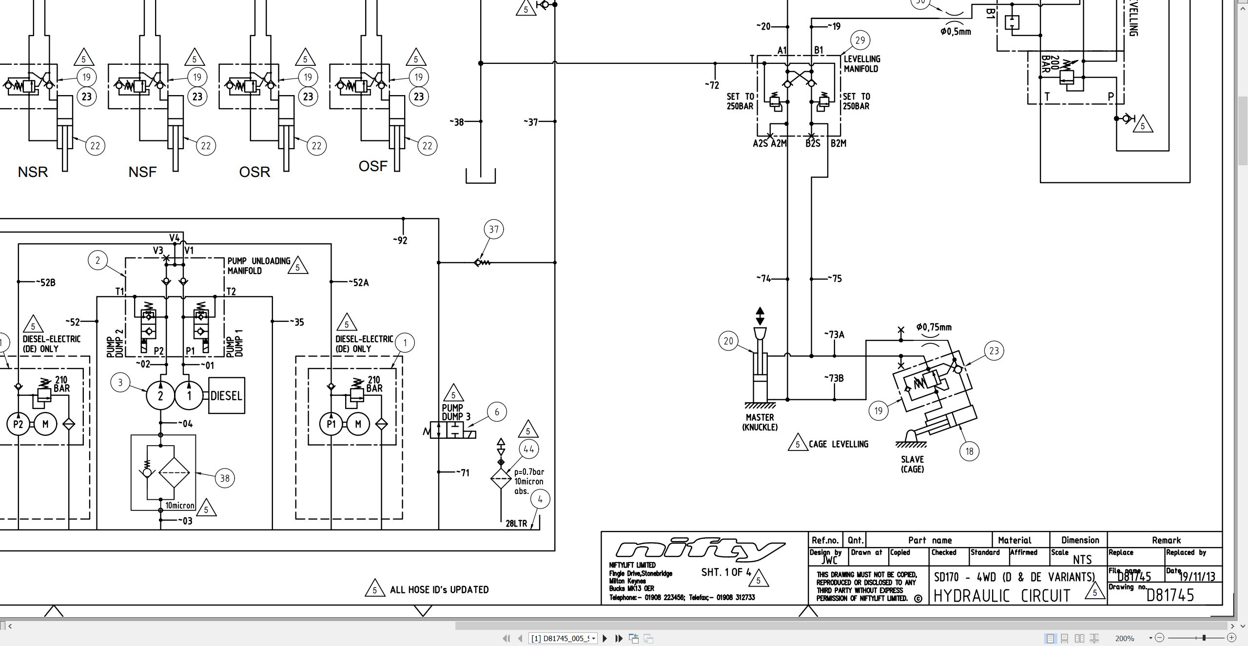 NIFTYLIFT Articulating Boom Lifts SD50 53011 Operating Parts Manual And Diagram 2023 (4)