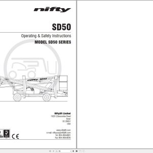 NIFTYLIFT Articulating Boom Lifts SD50 55660 Operating Parts Manual And Diagram 2024 (1)