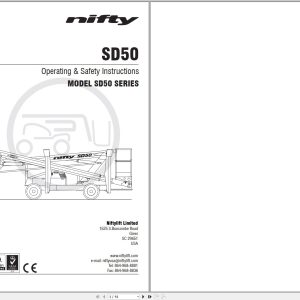 NIFTYLIFT Articulating Boom Lifts SD50 55669 Operating Parts Manual And Diagram 2024 (1)