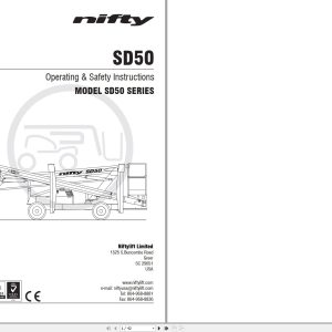 NIFTYLIFT Articulating Boom Lifts SD50 56197 Operating Parts Manual And Diagram 2024 (1)