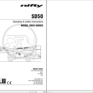 NIFTYLIFT Articulating Boom Lifts SD50 57242 Operating Parts Manual And Diagram 2024 (1)