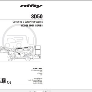 NIFTYLIFT Articulating Boom Lifts SD50 57243 Operating Parts Manual And Diagram 2024 (1)