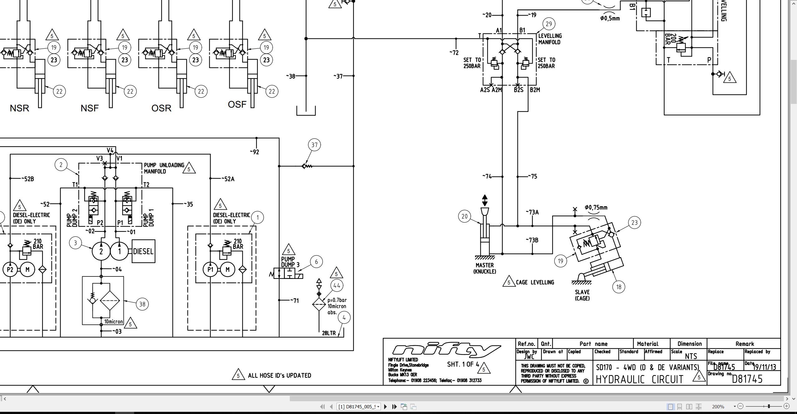 NIFTYLIFT Articulating Boom Lifts SD50 58387 Operating Parts Manual And Diagram 2025 (4)