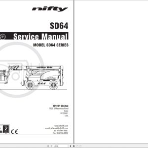 NIFTYLIFT Articulating Boom Lifts SD64 42440 Operating Service Parts Manual And Diagram 2021 (1)
