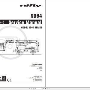 NIFTYLIFT Articulating Boom Lifts SD64 49473 Operating Service Parts Manual And Diagram 2021 (1)