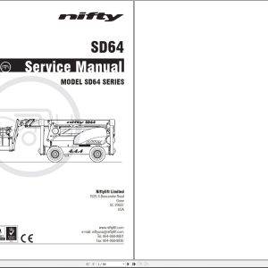 NIFTYLIFT Articulating Boom Lifts SD64 49474 Operating Service Parts Manual And Diagram 2021 (1)