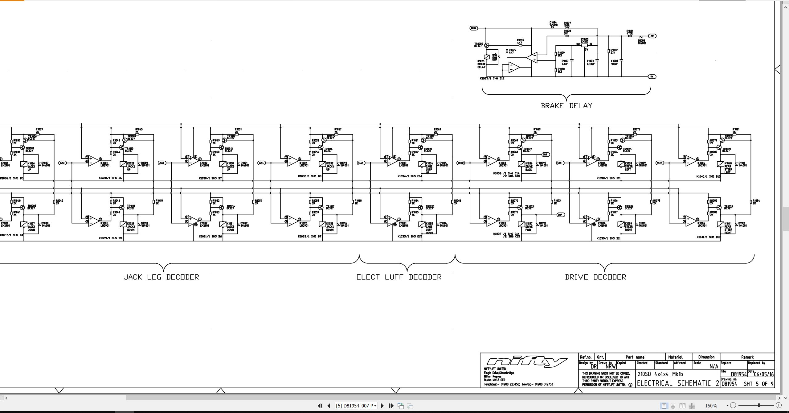 NIFTYLIFT Articulating Boom Lifts SD64 49474 Operating Service Parts Manual And Diagram 2021 (3)