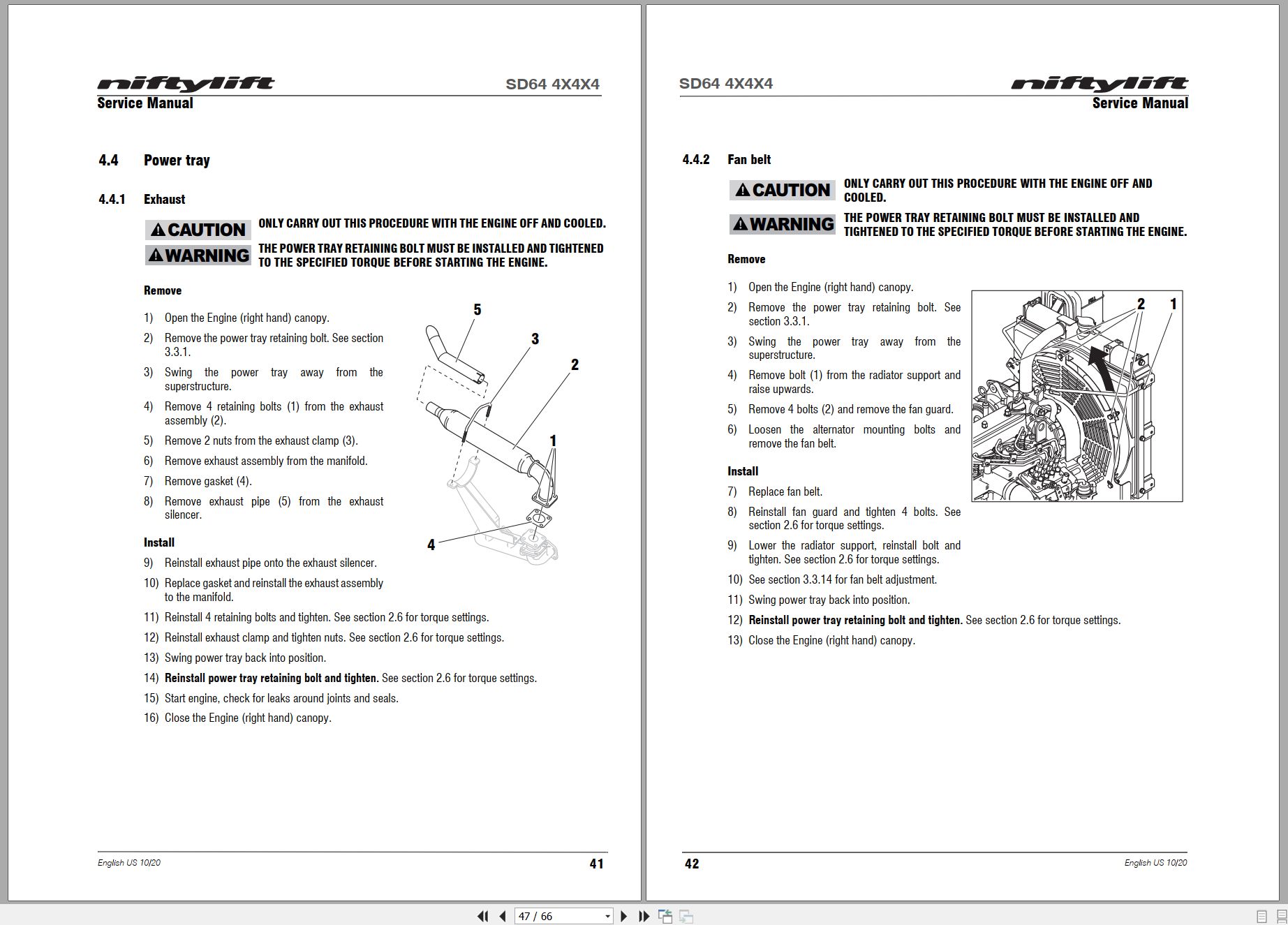 NIFTYLIFT Articulating Boom Lifts SD64 53056 Operating Service Manual And Diagram 2022 (2)