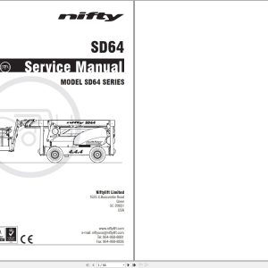NIFTYLIFT Articulating Boom Lifts SD64 55247 Operating Service Parts Manual And Wiring Diagram 2023 (1)
