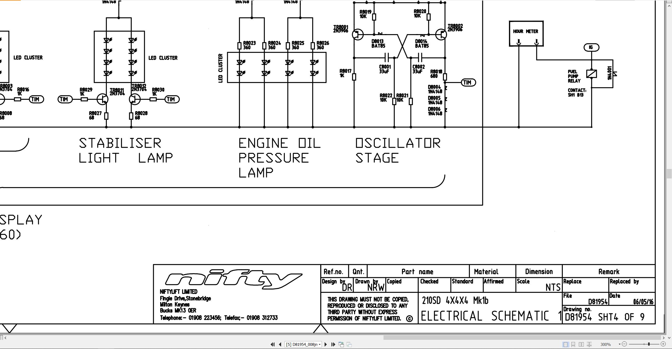 NIFTYLIFT Articulating Boom Lifts SD64 55262 Operating Service Parts Manual And Diagram 2023 (3)
