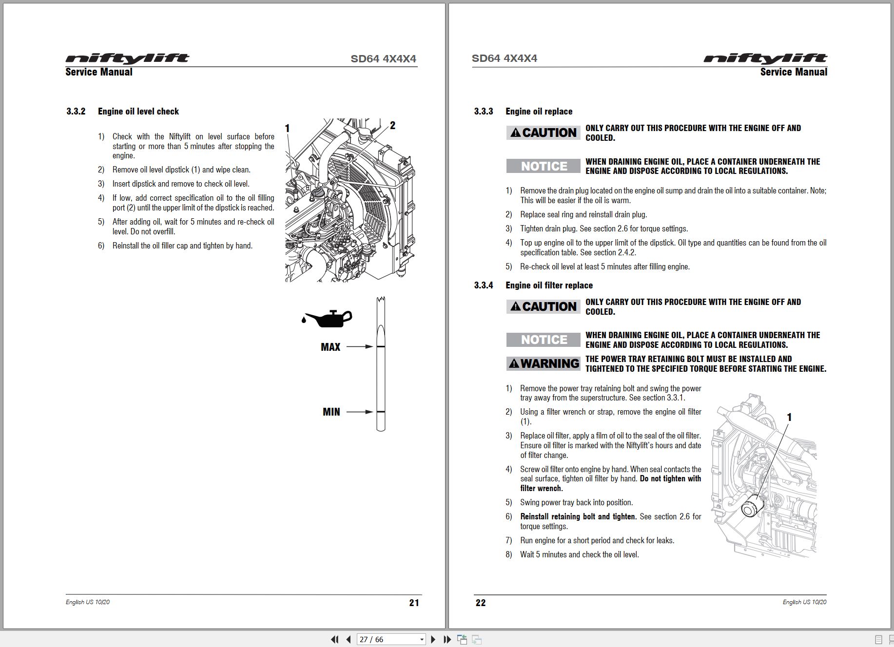 NIFTYLIFT Articulating Boom Lifts SD64 55728 Operating Service Parts Manual And Diagram 2023 (2)