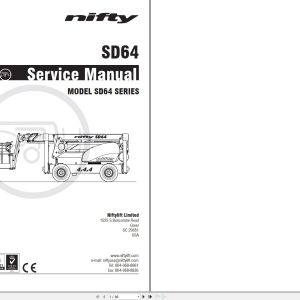 NIFTYLIFT Articulating Boom Lifts SD64 55731 Operating Service Parts Manual And Diagram 2023 (1)