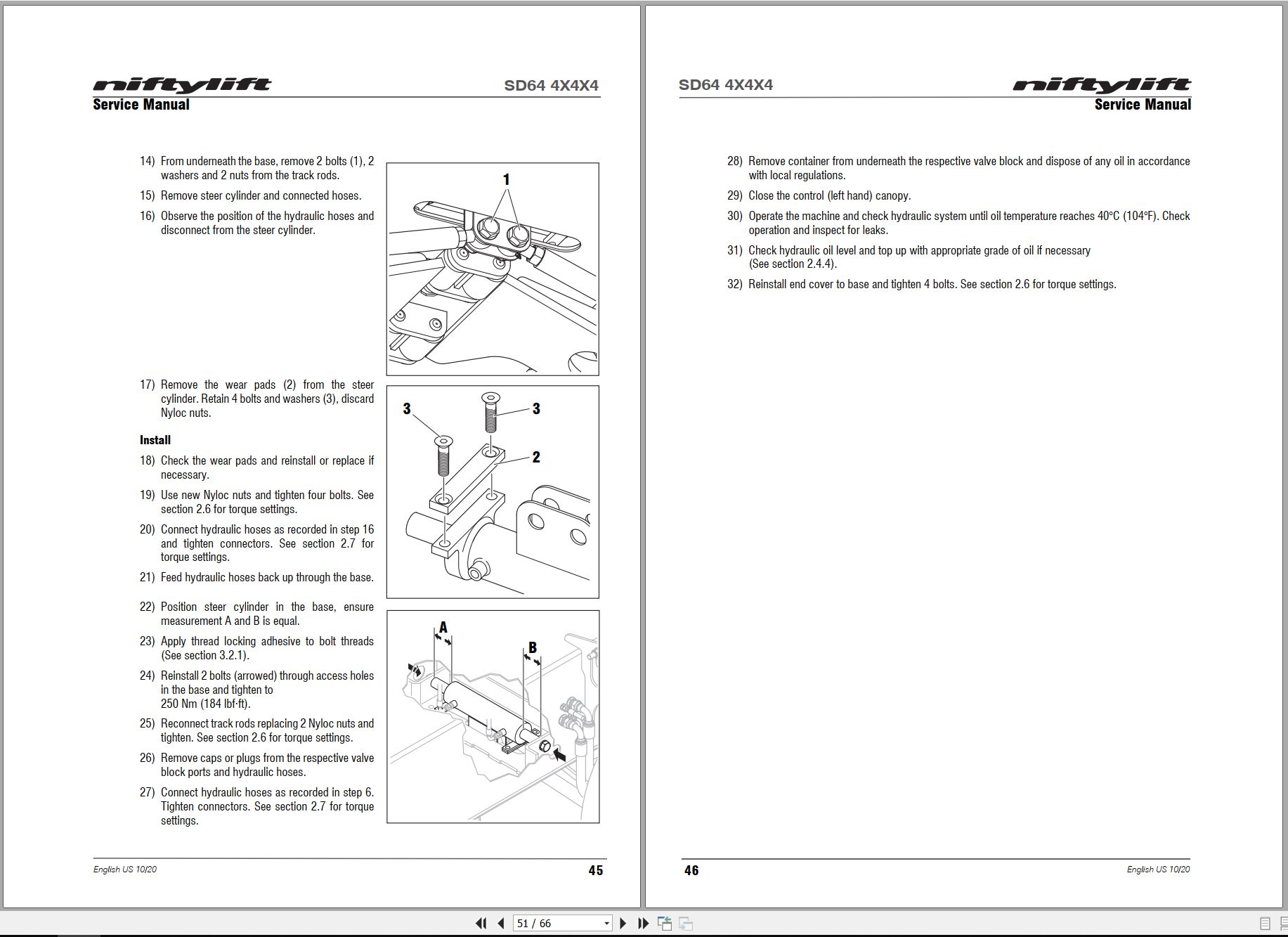 NIFTYLIFT Articulating Boom Lifts SD64 56740 Operating Service Parts Manual And Diagram 2024 (2)