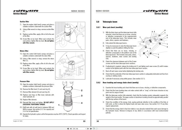 NIFTYLIFT Articulating Boom Lifts SD64 56744 Operating Service Parts Manual And Diagram 2024 (2)