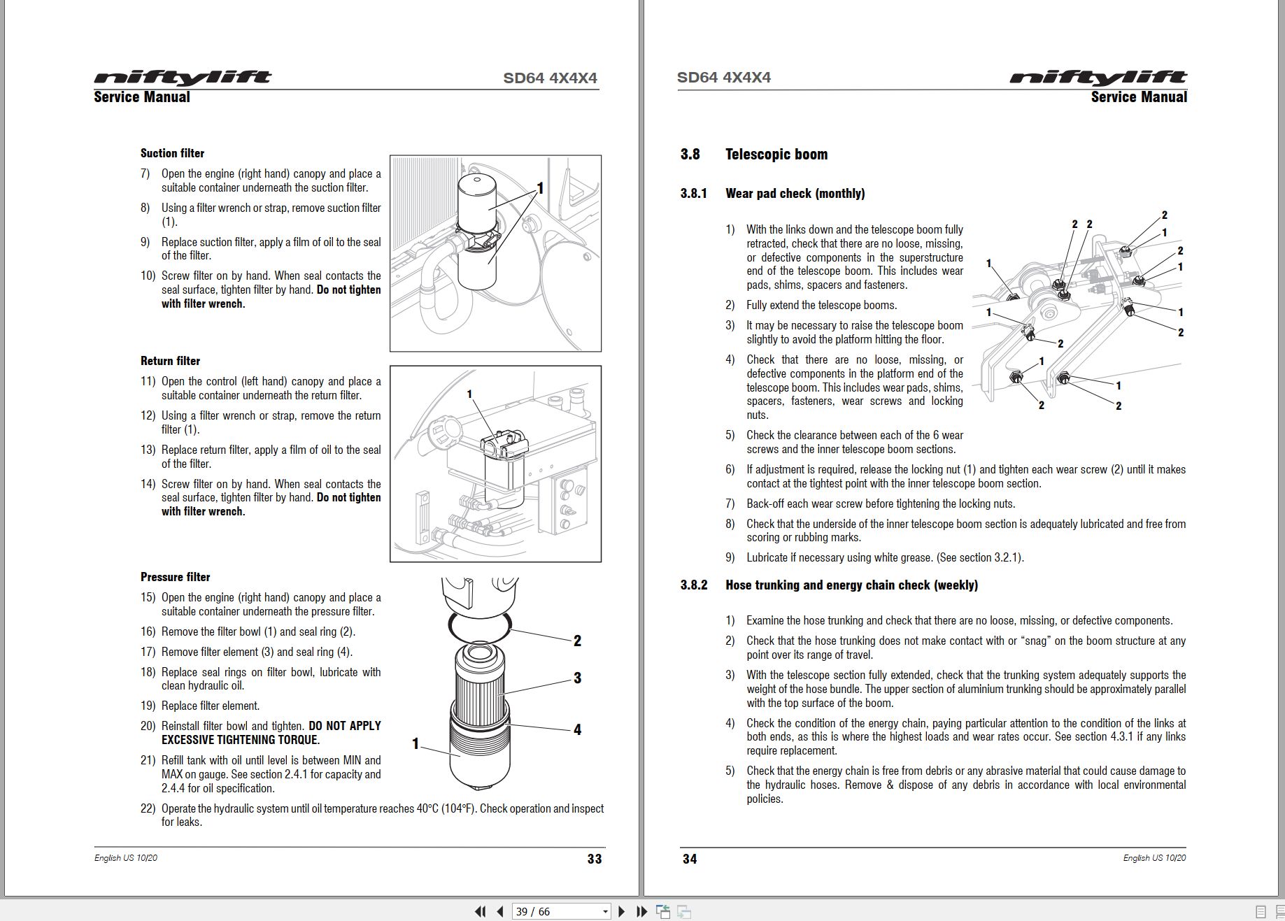 NIFTYLIFT Articulating Boom Lifts SD64 56744 Operating Service Parts Manual And Diagram 2024 (2)