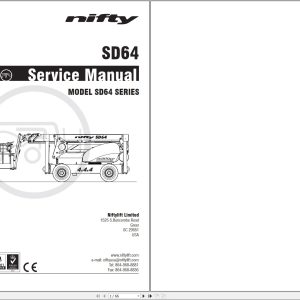 NIFTYLIFT Articulating Boom Lifts SD64 57399 Operating Service Parts Manual And Diagram 2024 (1)