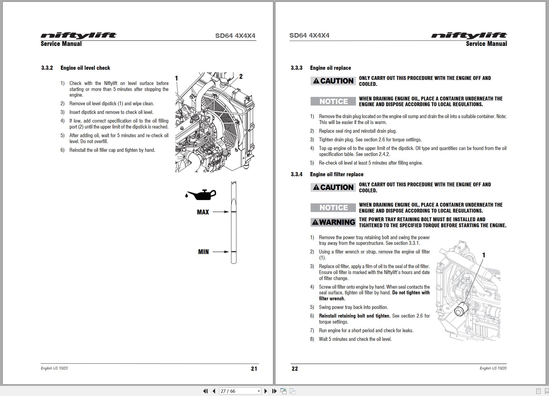 NIFTYLIFT Articulating Boom Lifts SD64 57399 Operating Service Parts Manual And Diagram 2024 (2)