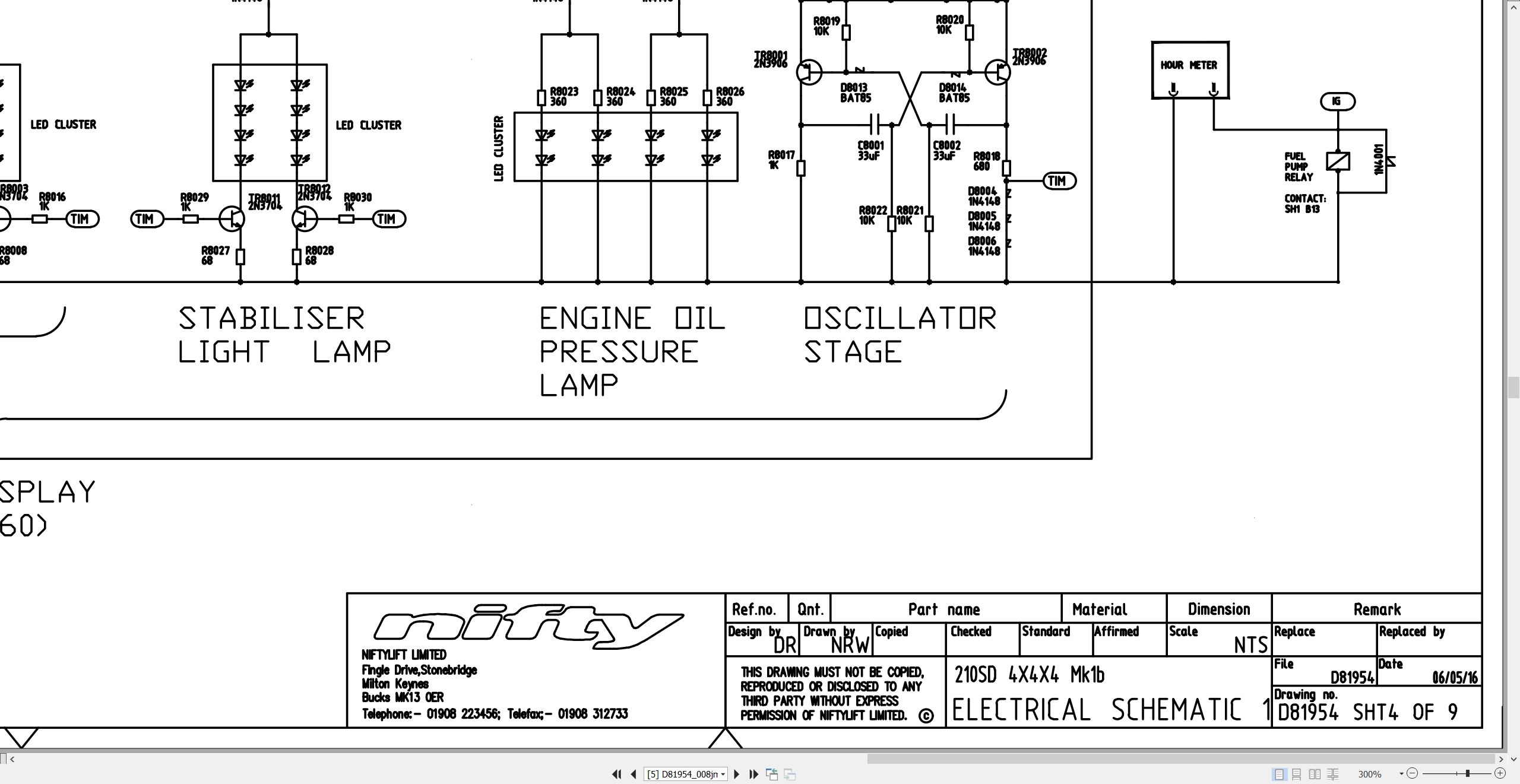 NIFTYLIFT Articulating Boom Lifts SD64 57783 Operating Service Parts Manual And Diagram 2025 (3)