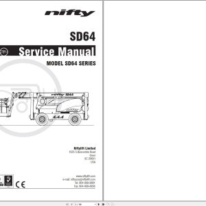 NIFTYLIFT Articulating Boom Lifts SD64 58343 Operating Service Parts Manual And Diagram 2025 (1)