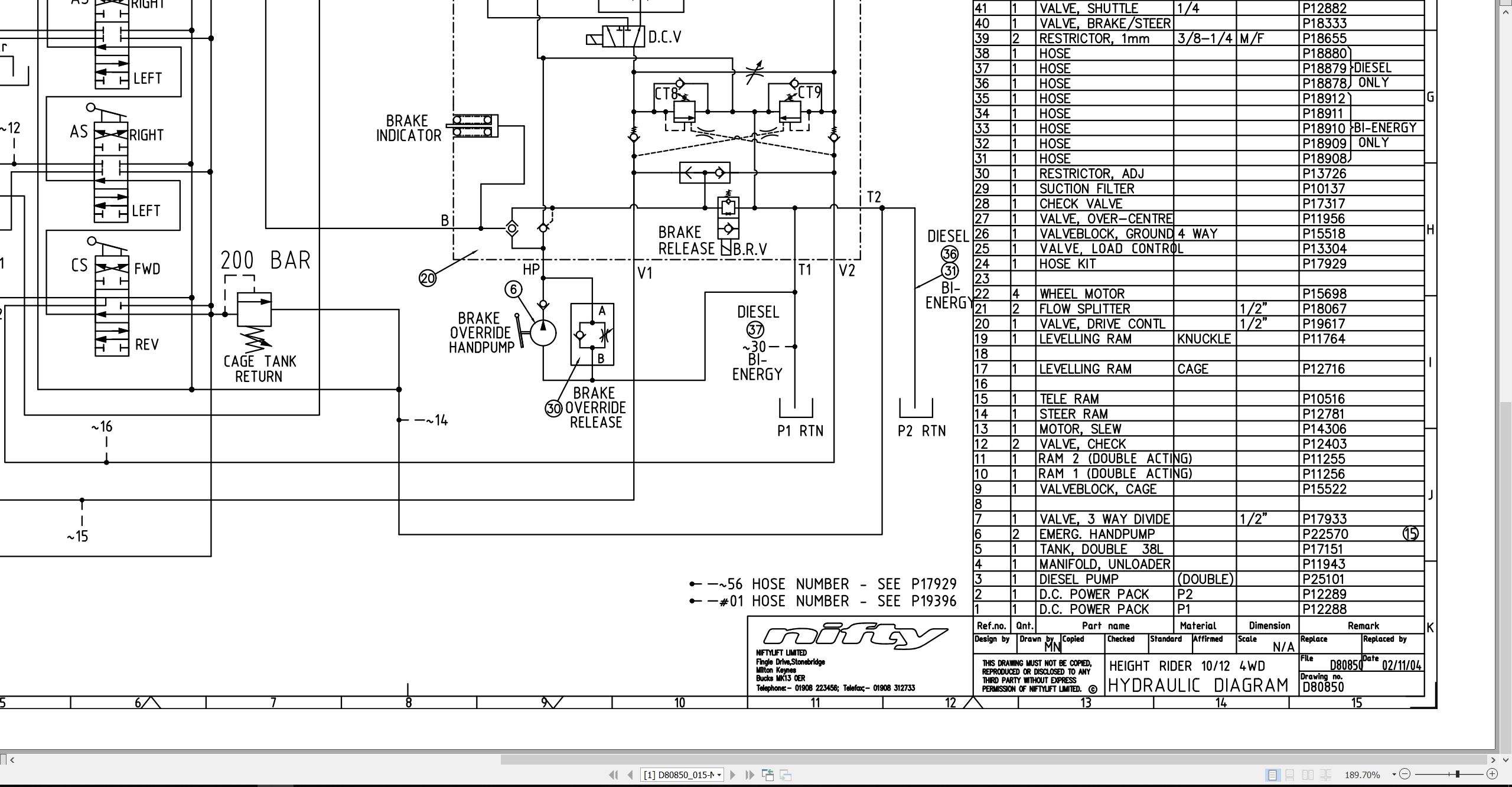 NIFTYLIFT Articulating Boom Lifts SP34 35304 Operating Parts Manual And Diagram 2017 (4)