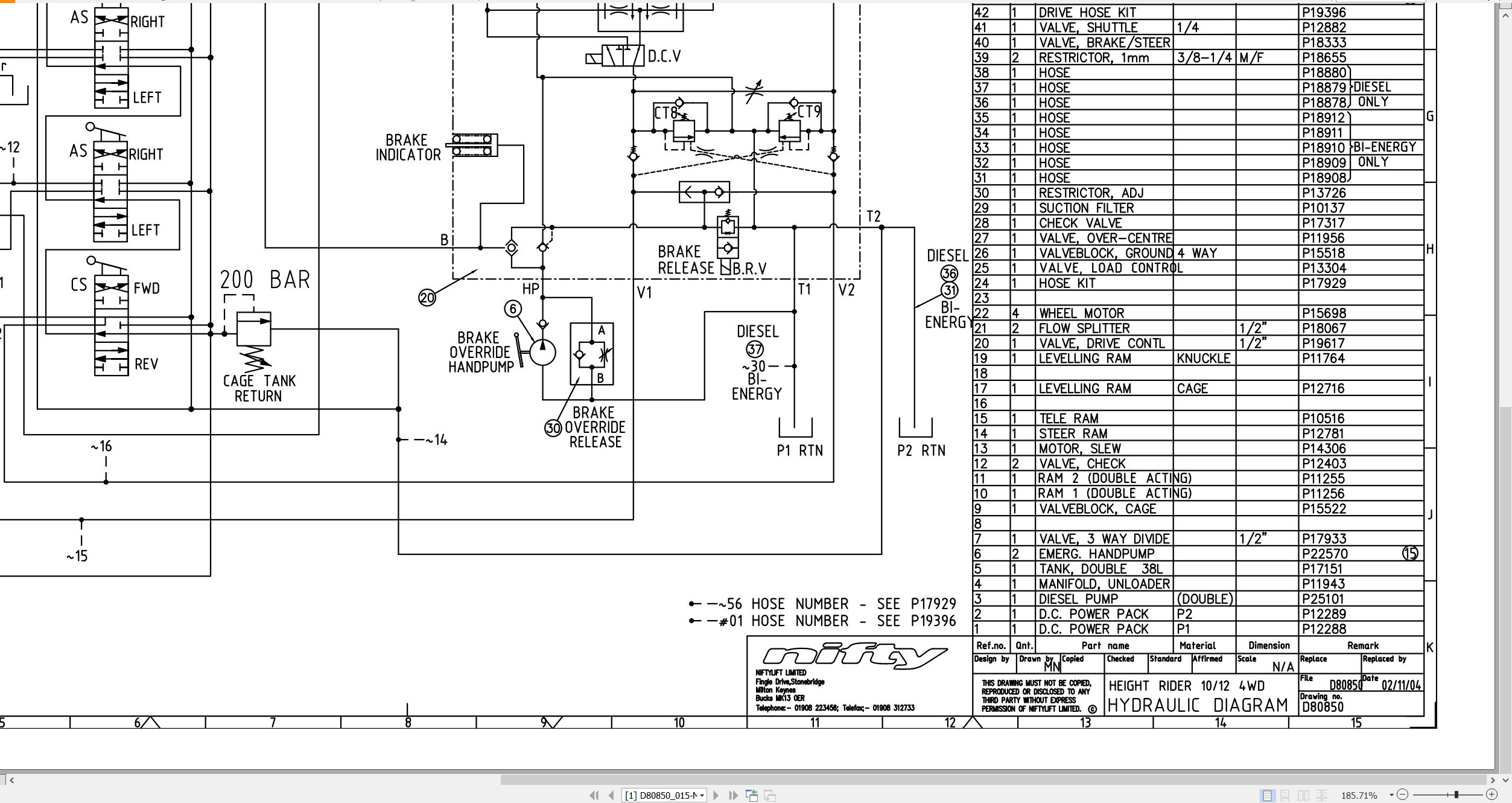 NIFTYLIFT Articulating Boom Lifts SP34 35305 Operating Parts Manual And Diagram 2017 (4)