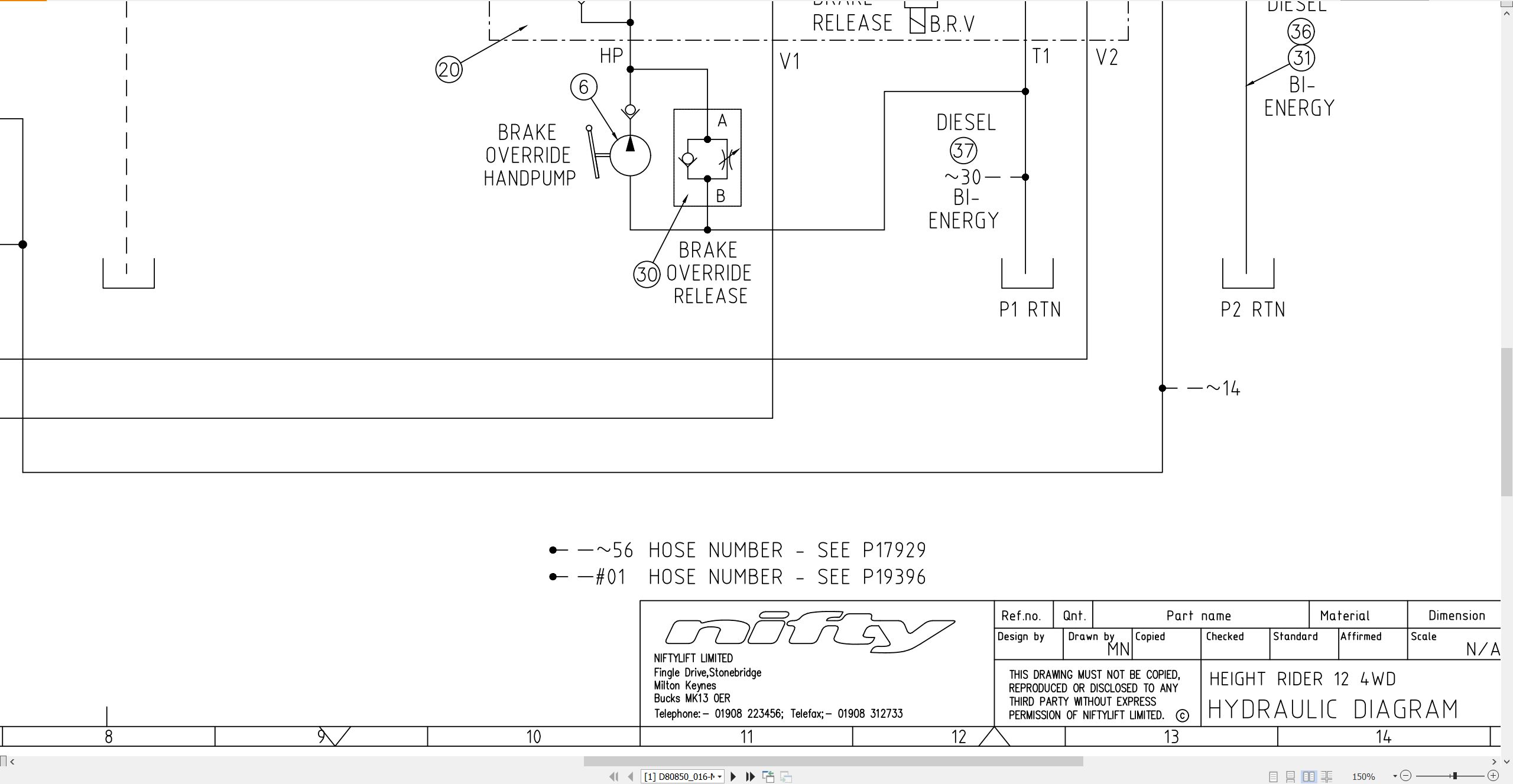 NIFTYLIFT Articulating Boom Lifts SP34 37853 Operating Parts Manual And Diagram 2018 (4)