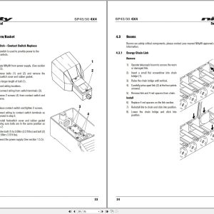 NIFTYLIFT Articulating Boom Lifts SP45 II 32798 Operating Service Parts Manual And Diagram 2018 (2)