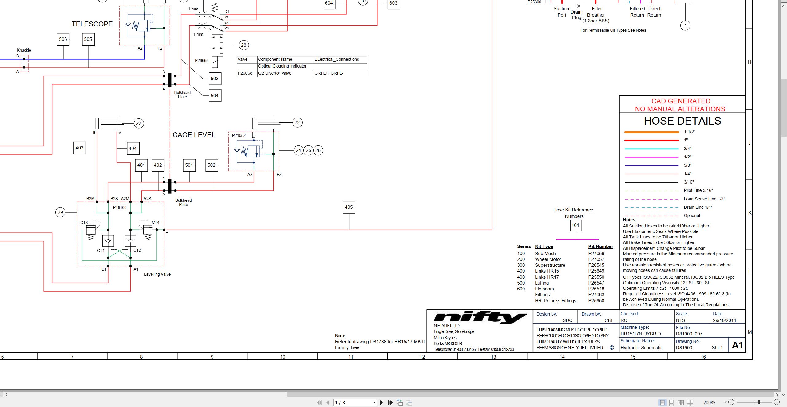 NIFTYLIFT Articulating Boom Lifts SP50 32375 Operating Service Parts Manual And Diagram 2016 (4)