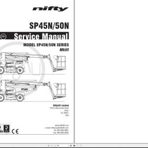 NIFTYLIFT Articulating Boom Lifts SP50 36757 Operating Service Parts Manual And Diagram 2018 (1)