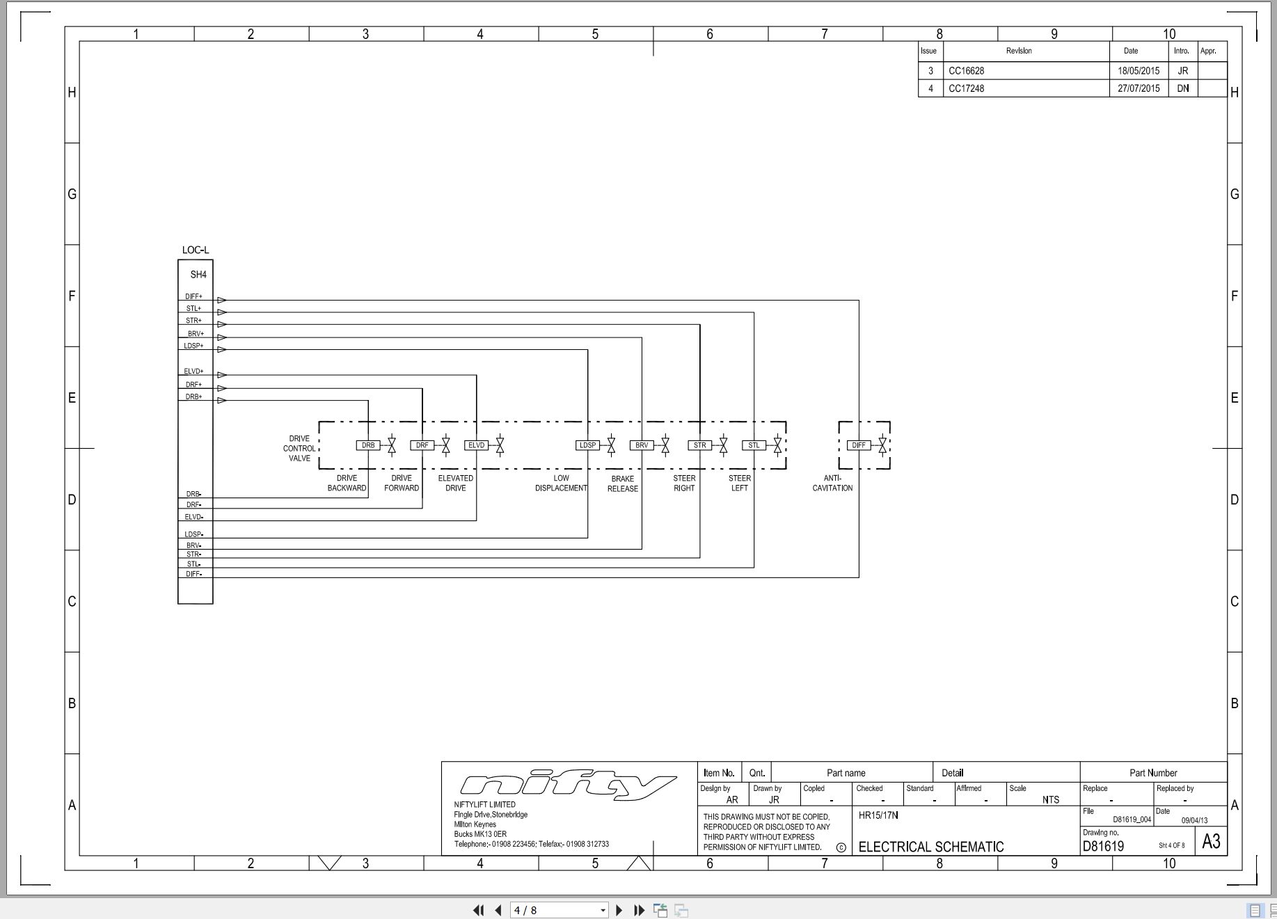 NIFTYLIFT Articulating Boom Lifts SP50 36757 Operating Service Parts Manual And Diagram 2018 (3)