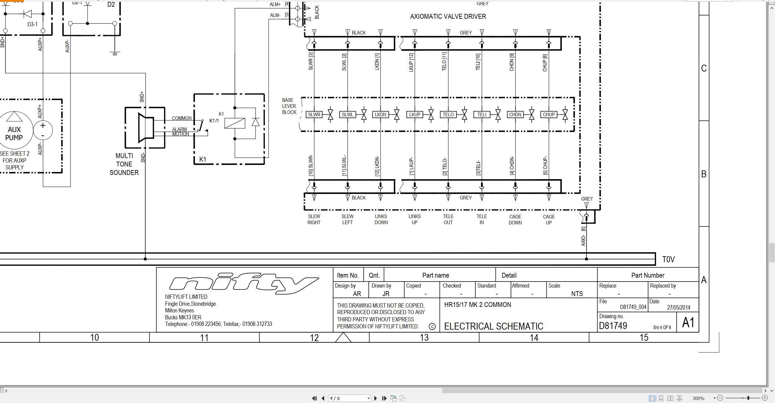 NIFTYLIFT Articulating Boom Lifts SP50 II 42847 Operating Service Parts Manual And Diagram 2019 (3)