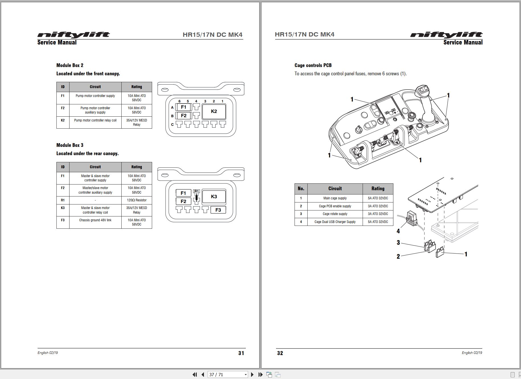 NIFTYLIFT Articulating Boom Lifts SP50N 54978 Operating Service Parts Manual And Diagram 2023 (2)