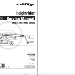 NIFTYLIFT Articulating Boom Lifts SP64 36509 Operating Service Parts Manual And Diagram 2018 (1)