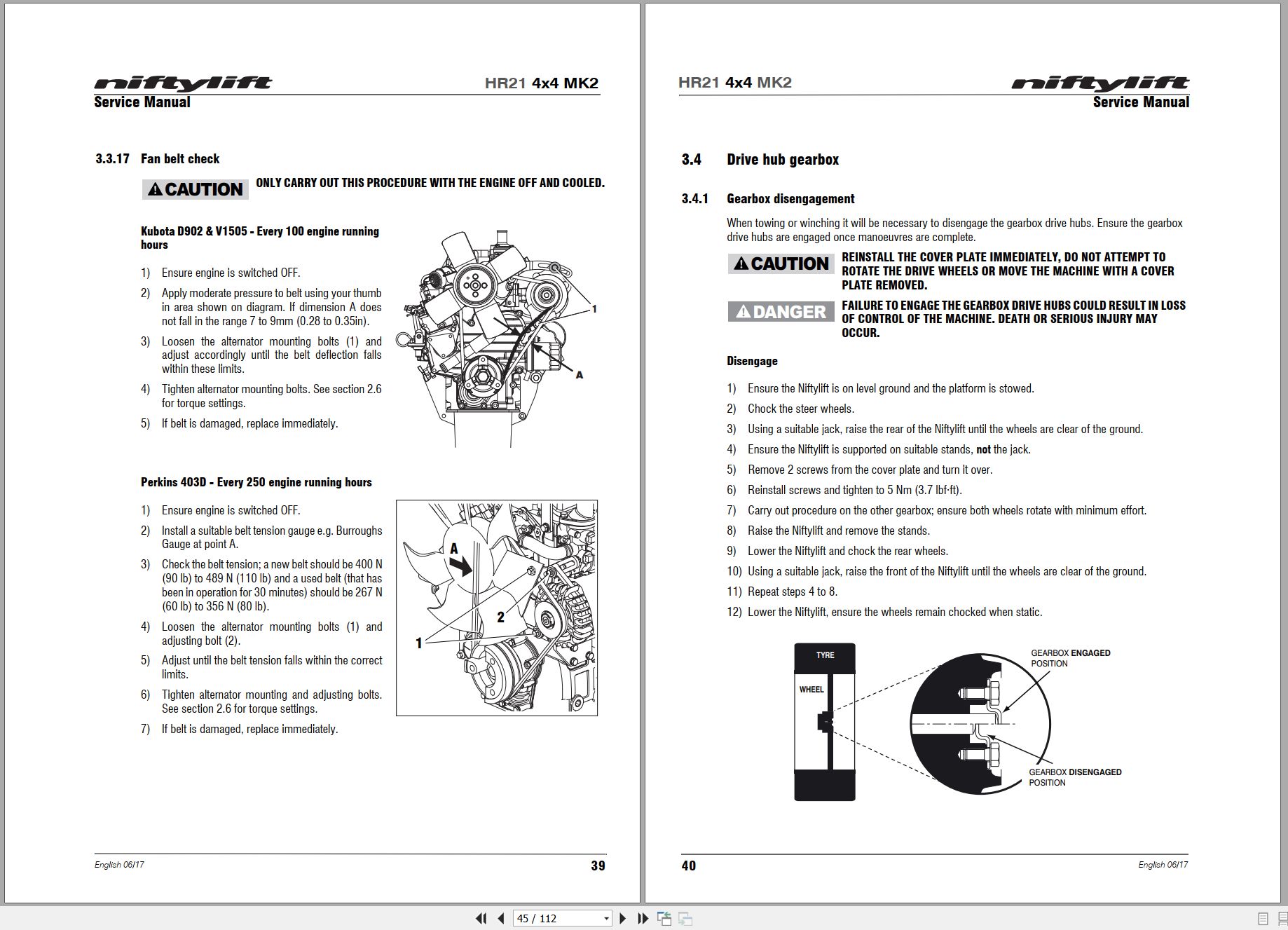 NIFTYLIFT Articulating Boom Lifts SP64 36512 Operating Service Parts Manual And Diagram 2018 (2)