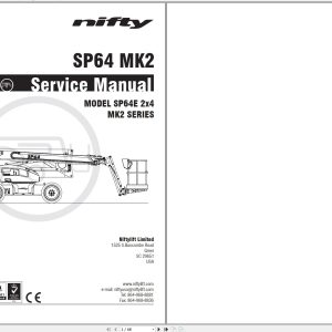 NIFTYLIFT Articulating Boom Lifts SP64 55007 Operating Service Parts Manual And Diagram 2023 (1)