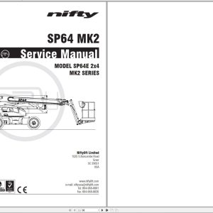 NIFTYLIFT Articulating Boom Lifts SP64 55008 Operating Service Parts Manual And Diagram 2023 (1)