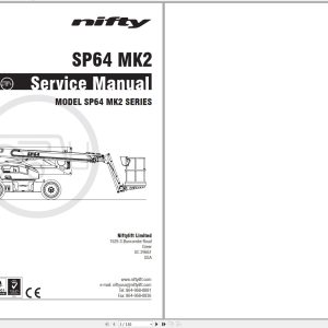 NIFTYLIFT Articulating Boom Lifts SP64 55647 Operating Service Parts Manual And Diagram 2023 (1)